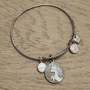 Alex and Ani bracelet in silver with unicorn